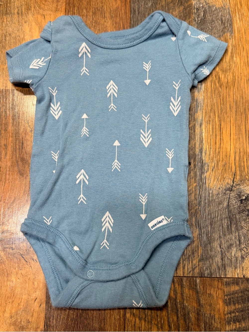 Carter's Light Blue Arrow Print Baby Bodysuit